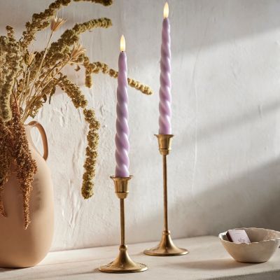 Flameless Twisty Taper Candle
