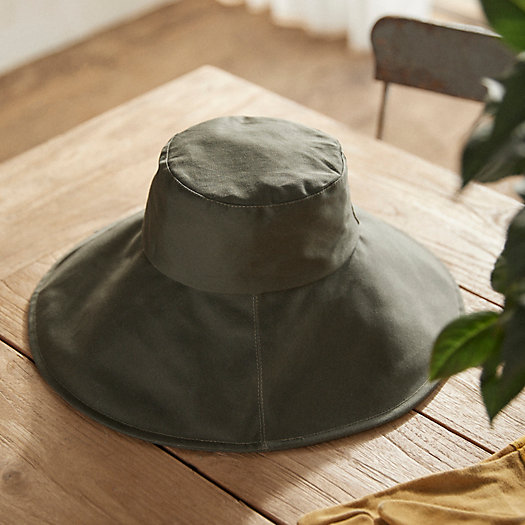 View larger image of Packable Cotton Wide Brim Sun Hat