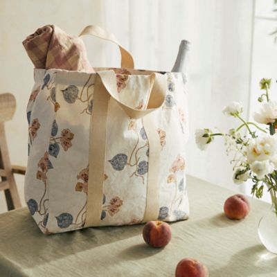 Floral Canvas Tote Bag