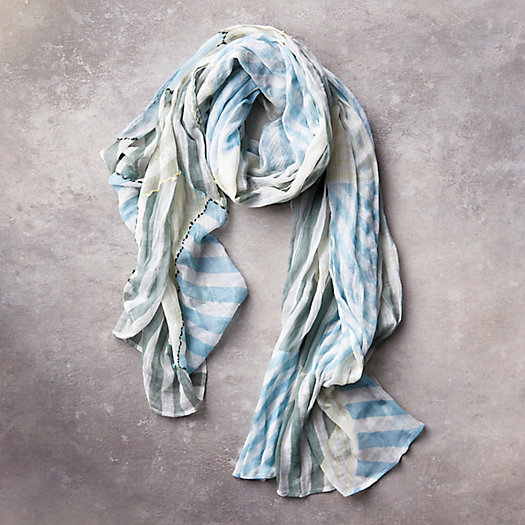 View larger image of Geo Stripe Cotton Scarf