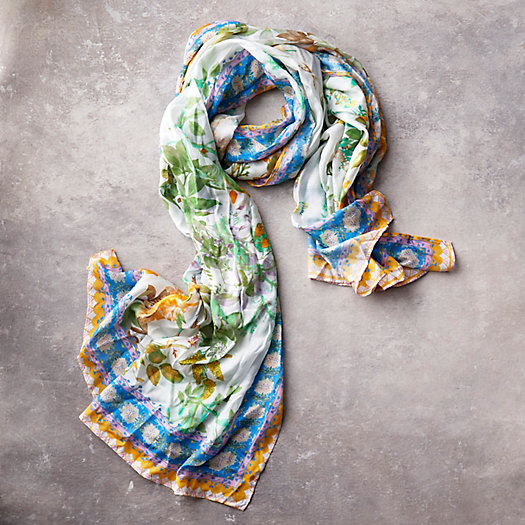 View larger image of Spring Florals Cotton Scarf