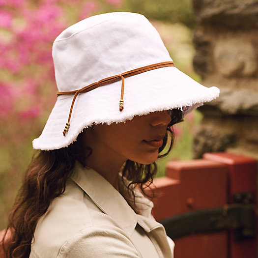 View larger image of Fringed Cotton Bucket Hat