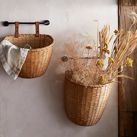 View larger image of Hanging Wicker Baskets, Set of 2