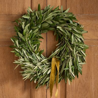 Fresh Olive Leaf Wreath