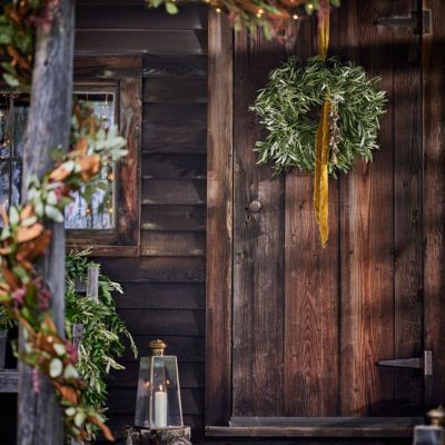 Fresh Israeli Ruscus & Olive Leaf Garland - Terrain