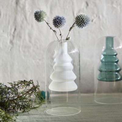 Evergreen Glass Bud Vase