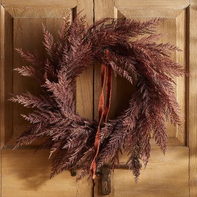 Faux Cedar Wreath, Color