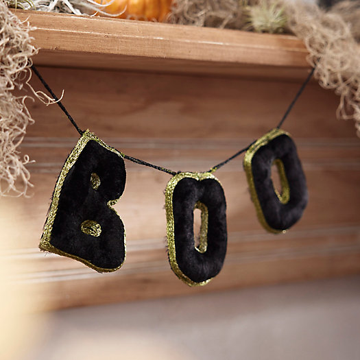 View larger image of BOO Velvet Garland