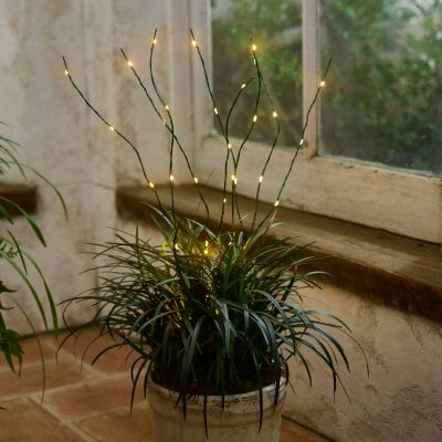 lighted outdoor planters