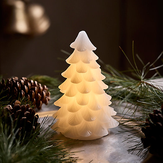 View larger image of Lit Wax Evergreen Tree
