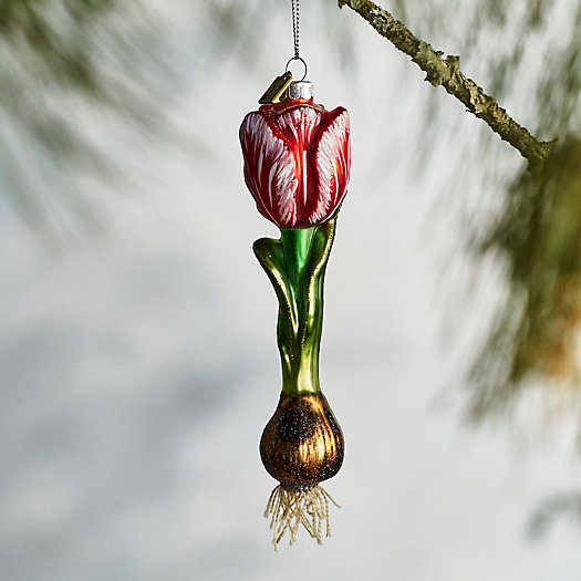 View larger image of Red Tulip Bulb Glass Ornament