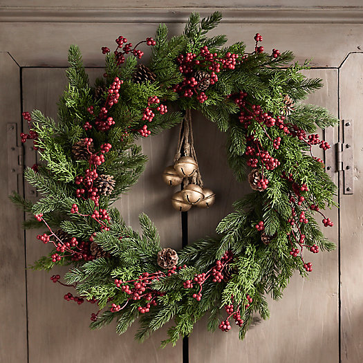 View larger image of Faux Pine Berry Wreath