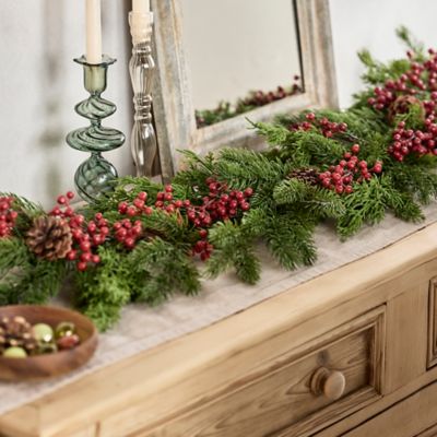 Faux Pine Berry Garland