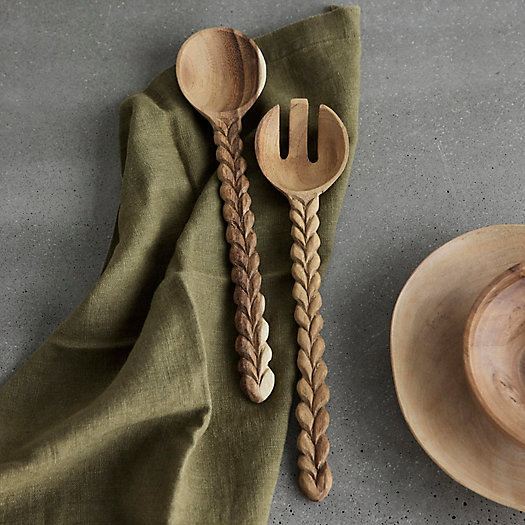 View larger image of Braided Handle Utensil Serving Set