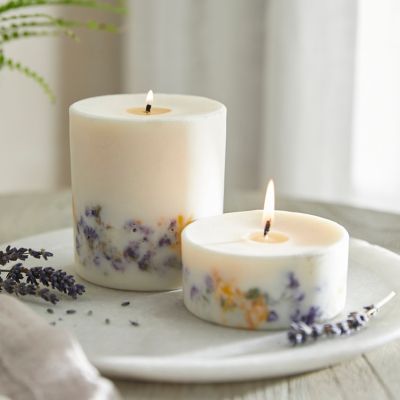 14+ Pressed Flower Candles
