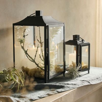 Floral Lace Battery Lantern, Oval - Terrain