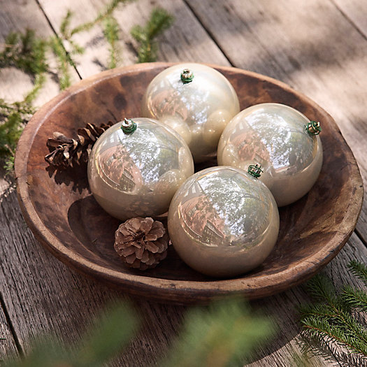 View larger image of Pearlescent Shatterproof Ornaments, Set of 4