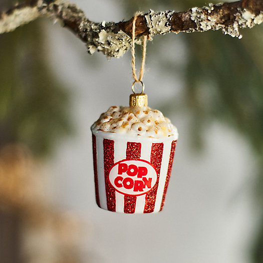View larger image of Popcorn Bucket Glass Ornament