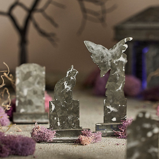 View larger image of Concordville Spooky Village Tombstones, Set of 5