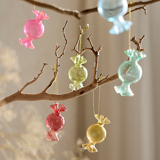 View larger image of Wrapped Candies Glass Ornaments, Set of 6