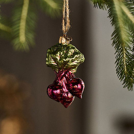 View larger image of Beet Bunch Glass Ornament