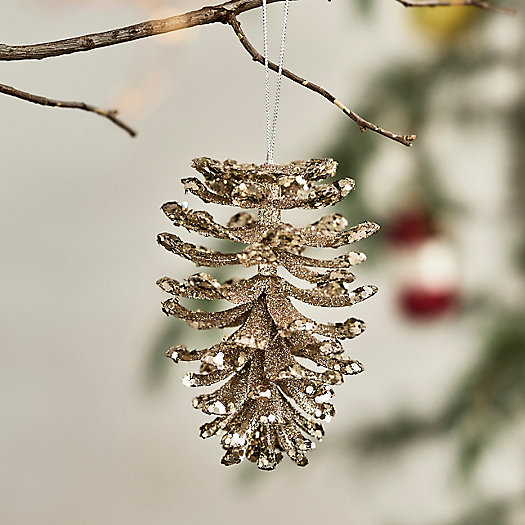 View larger image of Gold Glitter Pine Cone Ornament