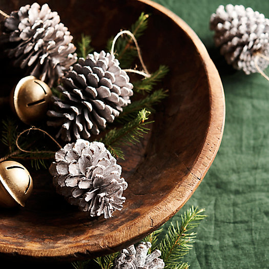 View larger image of Frosted Pine Cone Ornaments, Set of 12