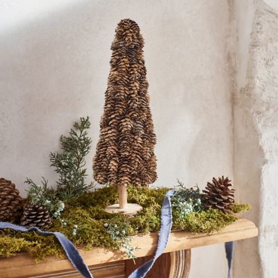 Frosted Pine Cone Ball Ornament