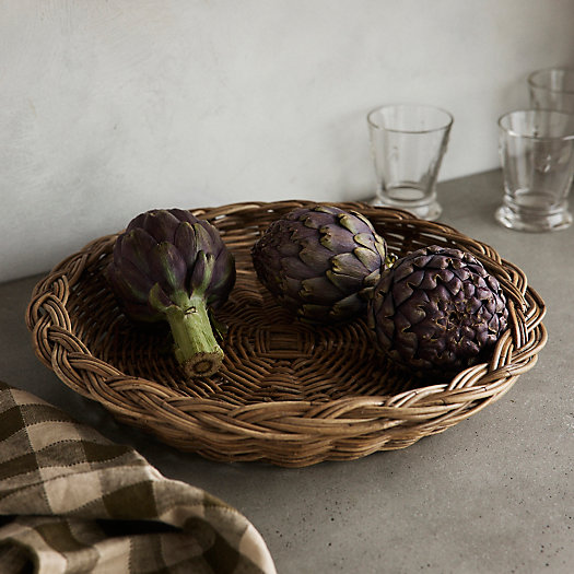 View larger image of Woven Rattan Round Tray