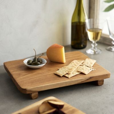 Footed Teak Serving Board - Terrain