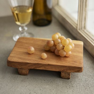 Footed Teak Serving Board - Terrain