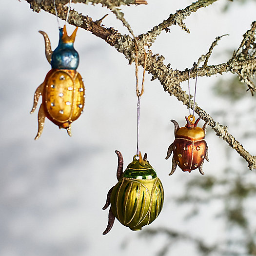View larger image of Beetle Ornaments, Set of 3