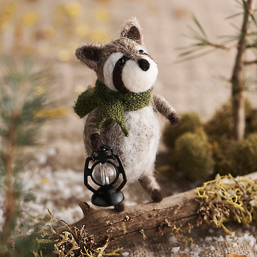 View larger image of Camping Raccoon with Lantern Felt Critter