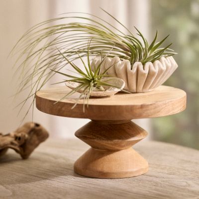 Detachable Plant Pot Stand Wood Flower Pot Tall Stand Round Plant Pot Stand  