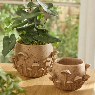 Mushroom Forest Ceramic Pot