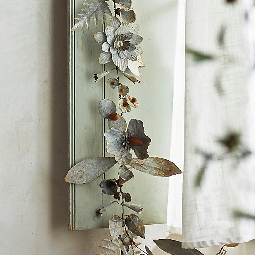 View larger image of Flower + Leaf Galvanized  Iron Garland