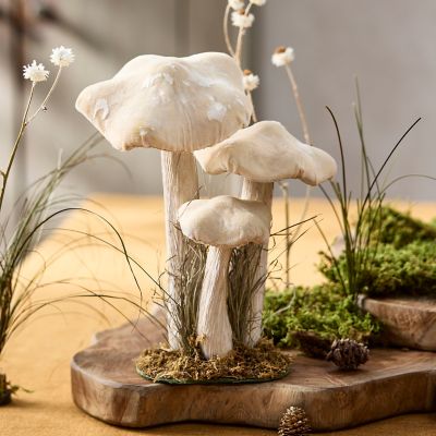  Velvet Mushrooms, Set of 3 Large