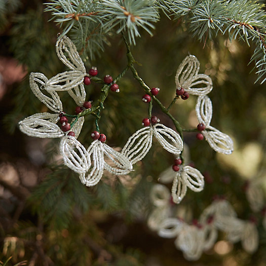 View larger image of Beaded Leaf Berry Branches, Set of 2