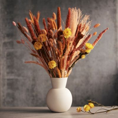 Dried Palm, Protea, Queen Anne's Lace Bouquet - Terrain