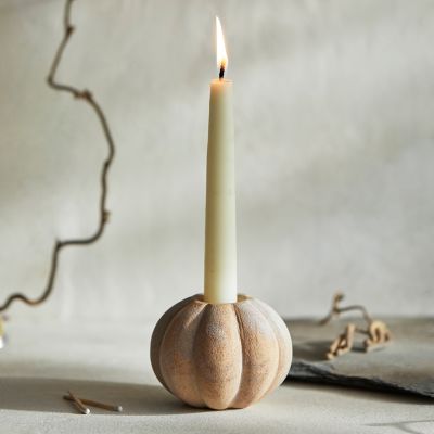  Gourd Marble Taper Candle Holder