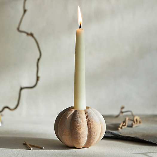 View larger image of  Gourd Marble Taper Candle Holder