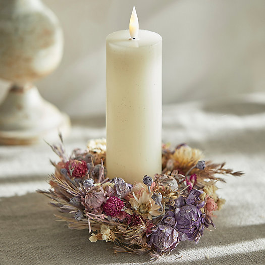 View larger image of Mini Preserved Pampas, Solanum, Statice Wreath
