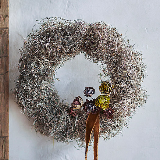 View larger image of Preserved Spanish Moss Wreath