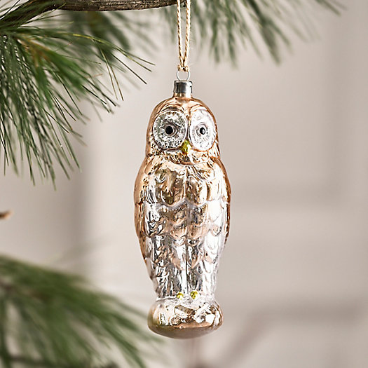 View larger image of Standing Owl Glass Ornament