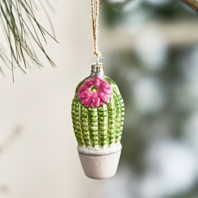 Cactus Glass Ornament