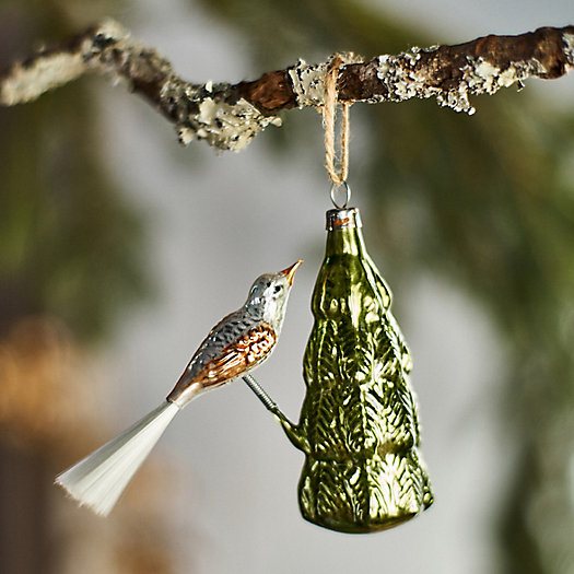 View larger image of Bird in a Tree Glass Ornament