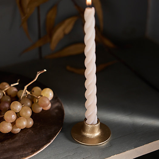 View larger image of Gold Disc Taper Candle Holder