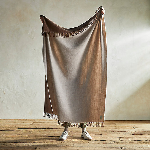 View larger image of Cappuccino Merino Wool Throw