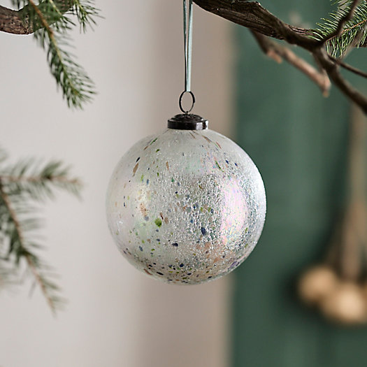 View larger image of Metallic Sprinkle Glass Globe Ornament