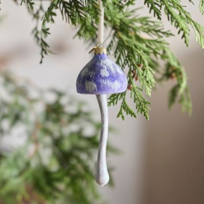 Frosted Pine Cone Ball Ornament